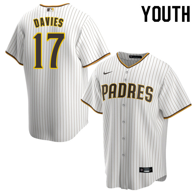 Nike Youth #17 Zach Davies San Diego Padres Baseball Jersey Sale-White